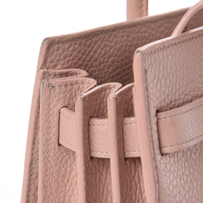 Saint Laurent Grained Calfskin Baby Sac De Jour Antique Rose 17 of 21