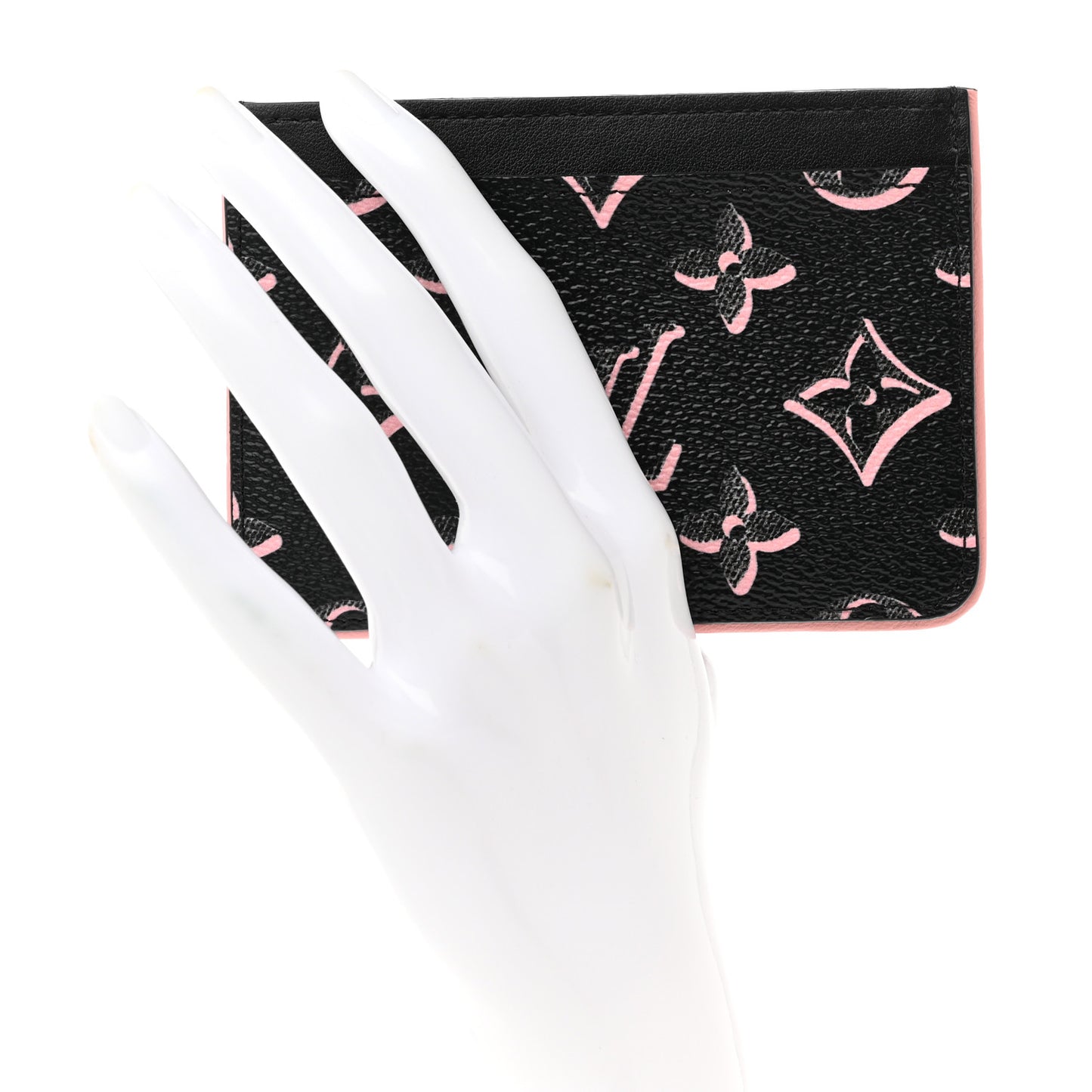 Monogram Fall for You LV Side-Up Card Holder Black