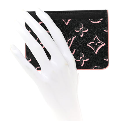 Louis Vuitton Monogram Fall for You LV Side-Up Card Holder Black 2 of 7