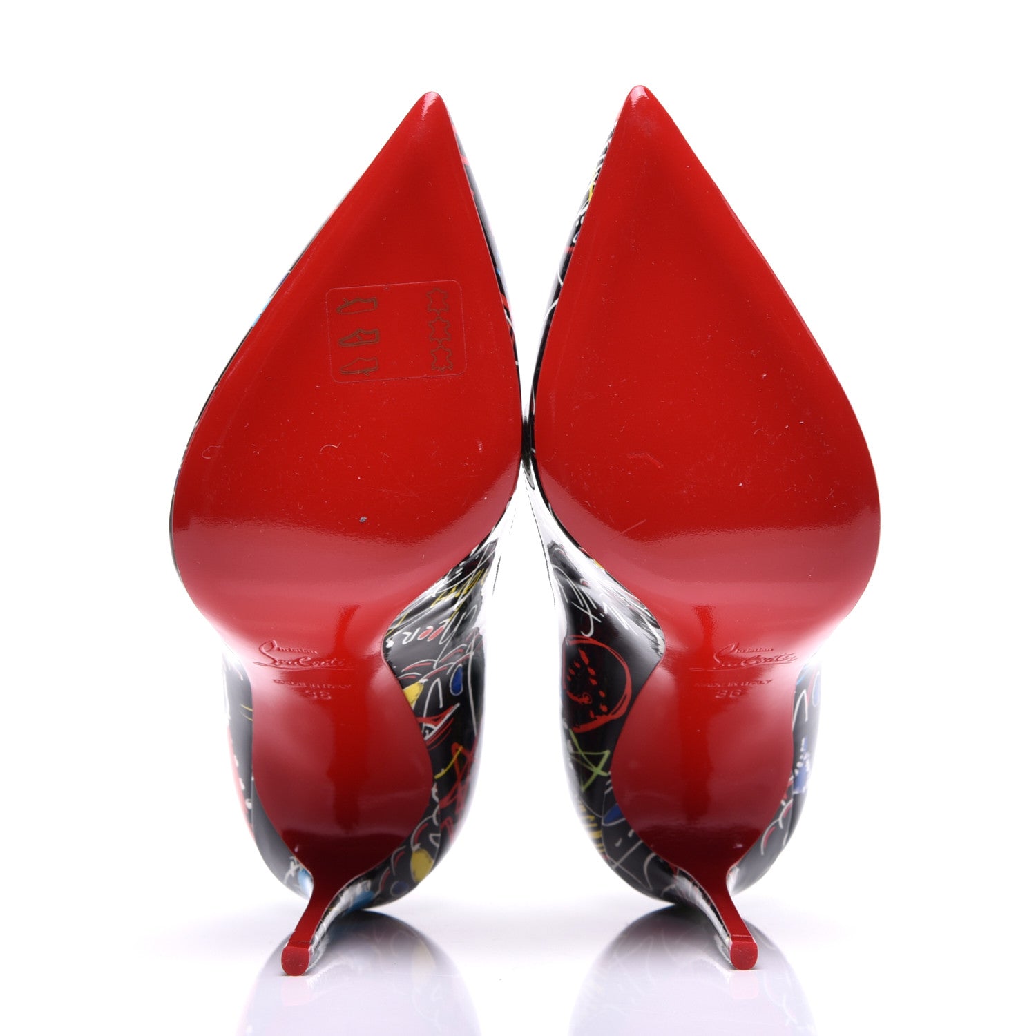 Christian Louboutin Patent Loubitag Pigalle Follies 100 Pumps 36 Black 6 of 8