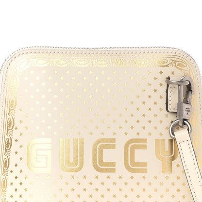 Gucci X SEGA Calfskin GUCCY Stars Mini Dome Shoulder Bag Mystic White Gold 11 of 11