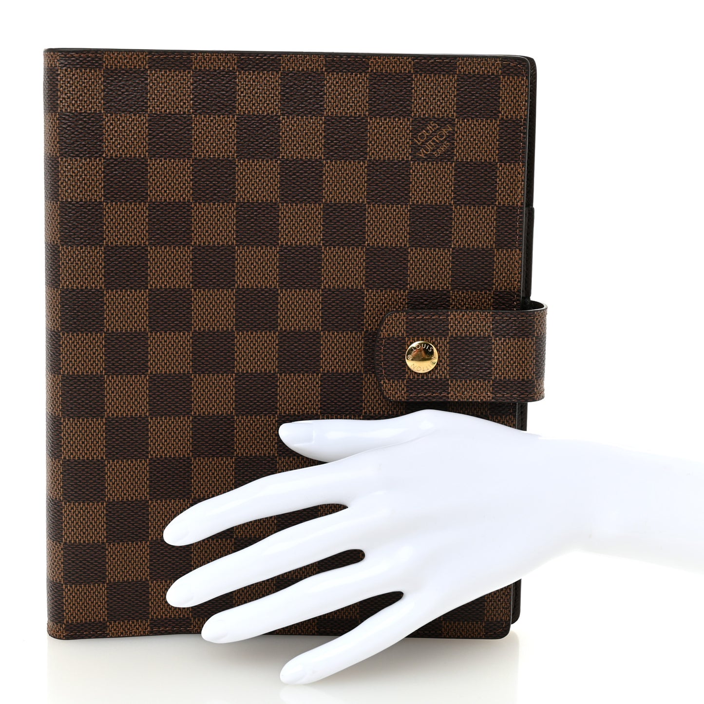 Damier Ebene Large Ring Agenda Cover