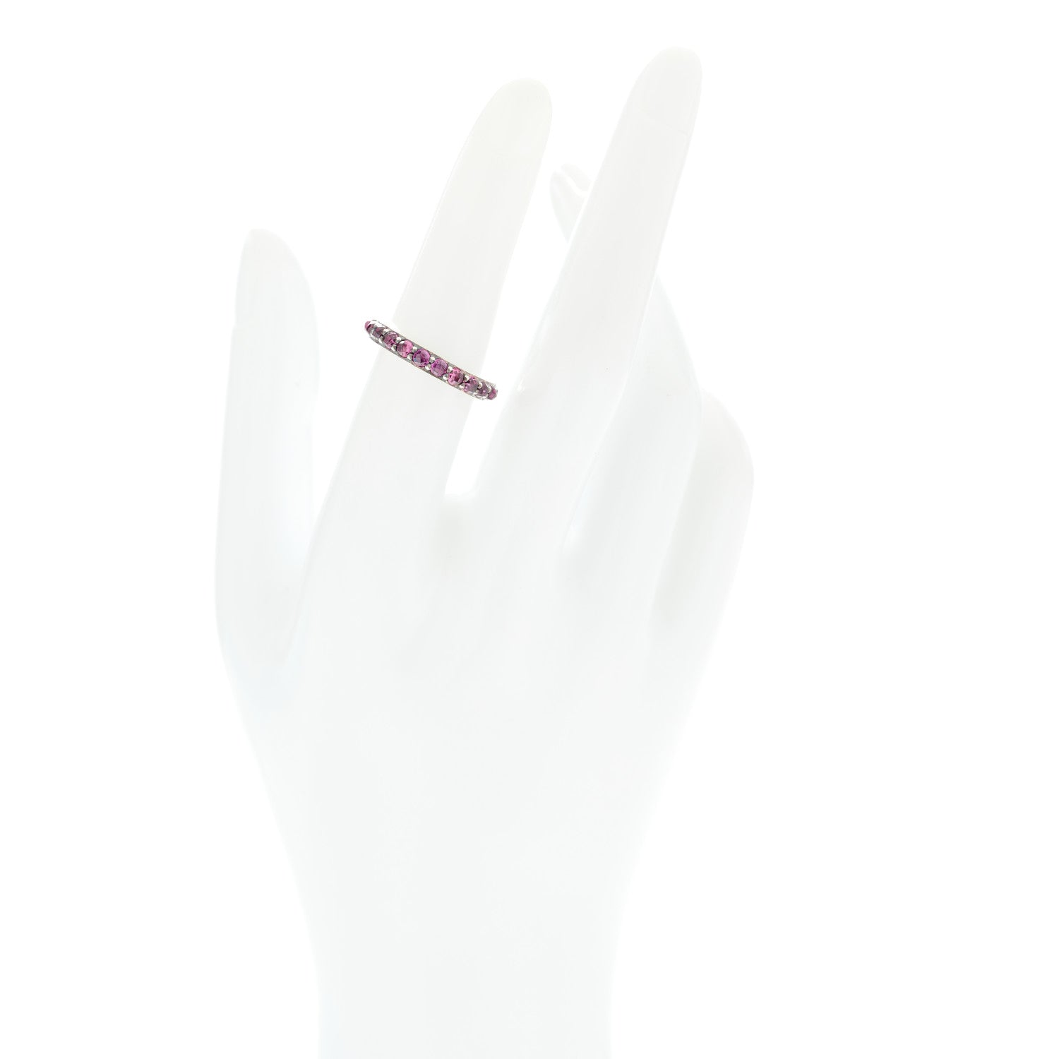 David Yurman Sterling Silver Rhodolite Garnet Cable Berries Ring 52 6 2 of 4