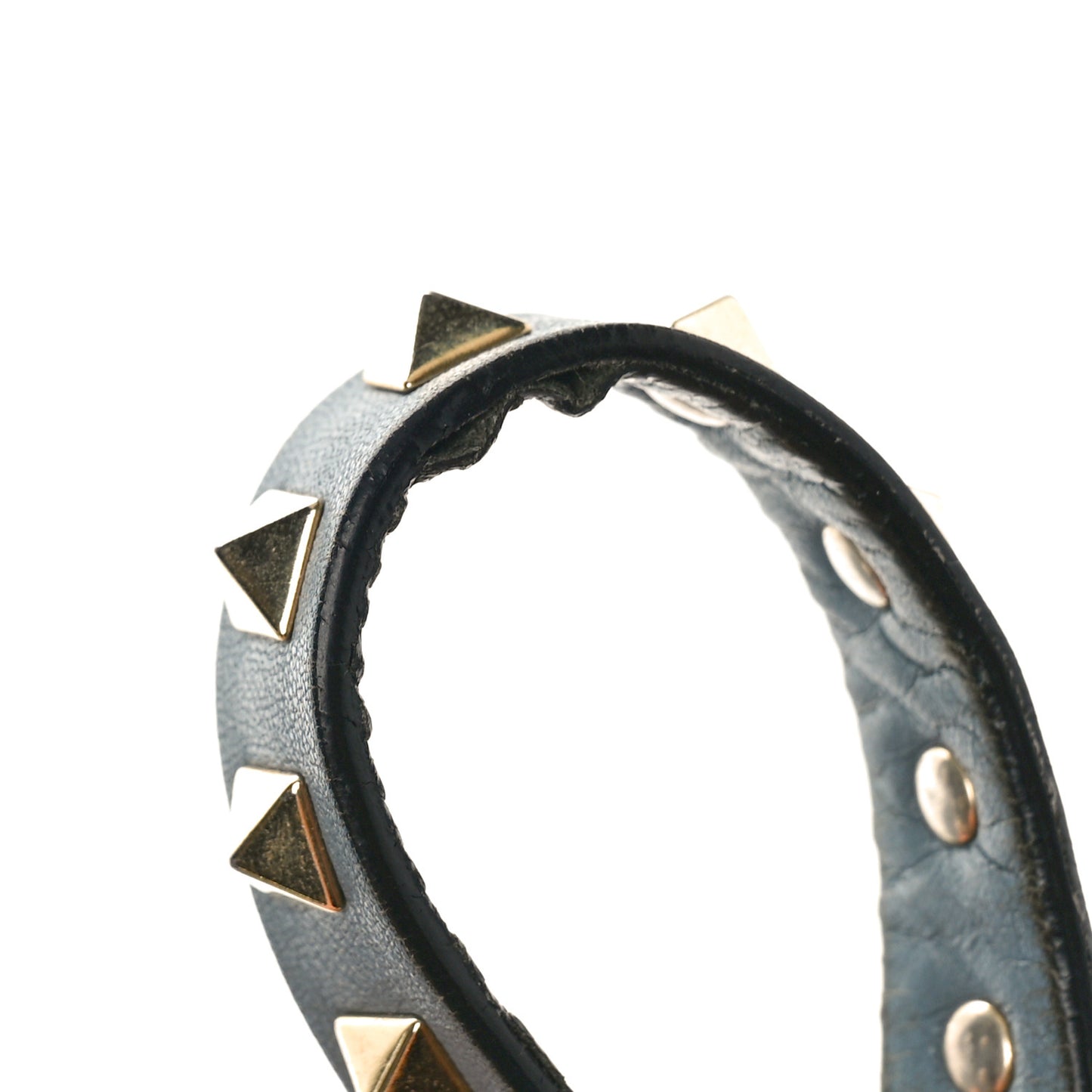 Vitello Rockstud Flap Shoulder Bag Light Stone