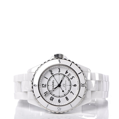 Chanel Stainless Steel Ceramic 38mm J12 Automatic Watch White 3 of 7