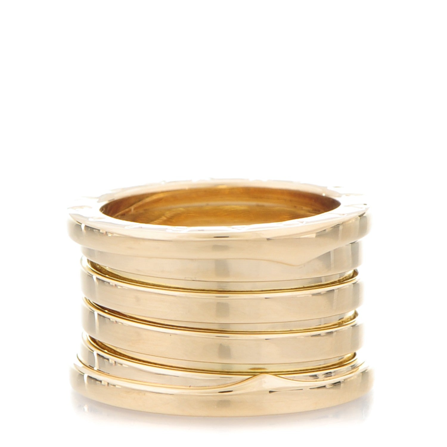 Bulgari 18K Yellow Gold B.Zero1 Four-Band Ring 51 5.75 1 of 4