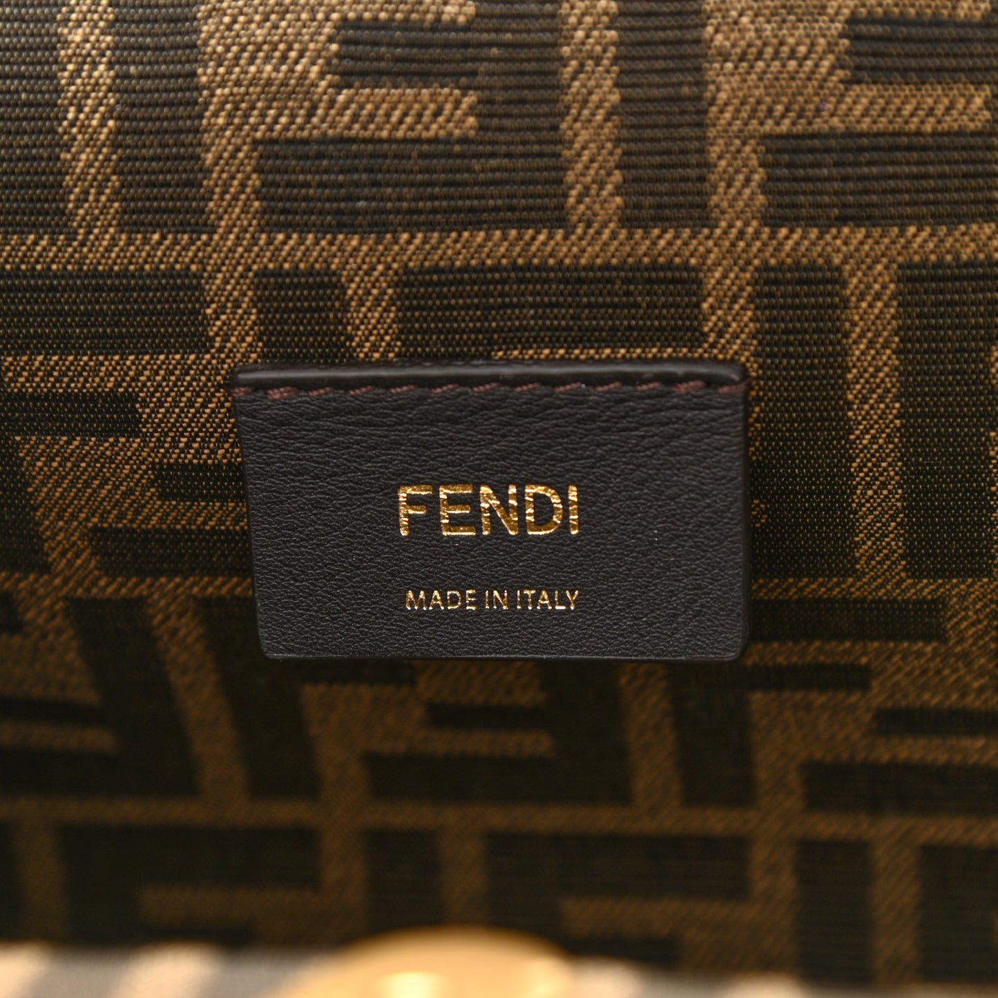 Shiny Nappa Small Fendi First Black
