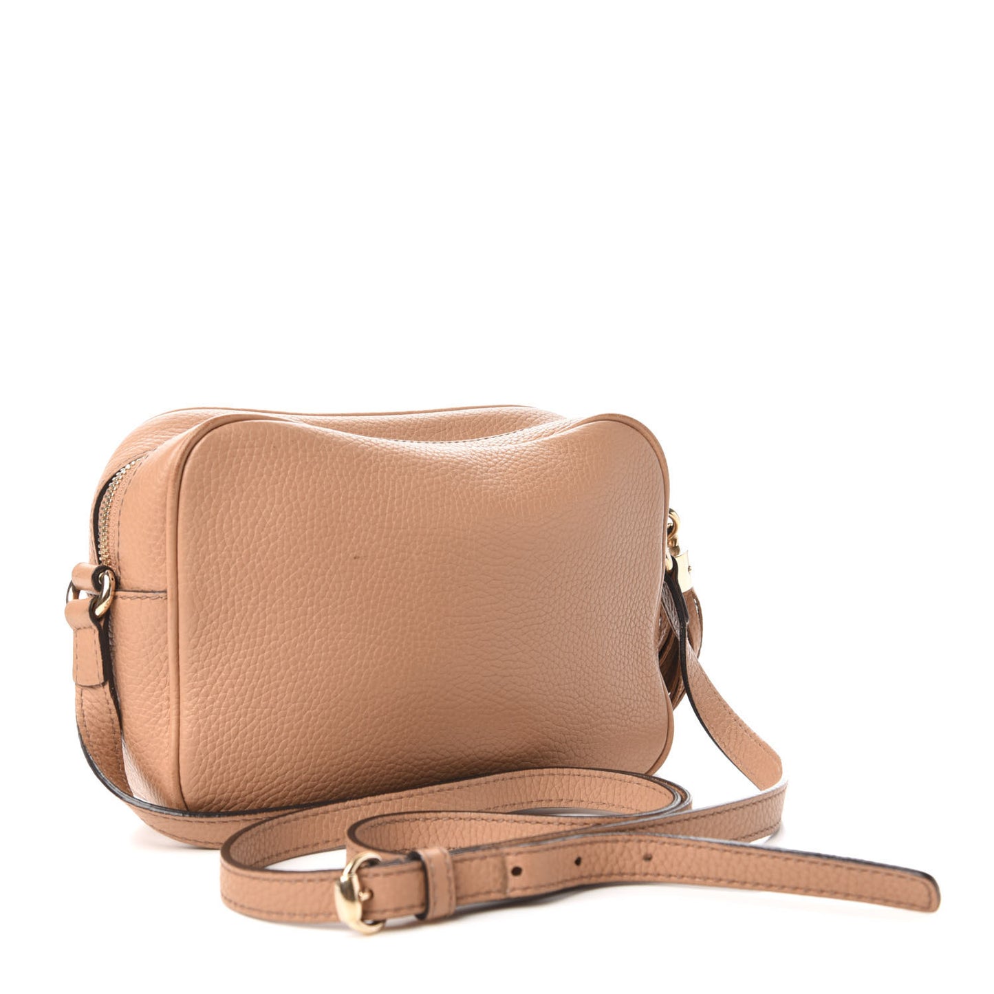 Pebbled Calfskin Small Soho Disco Bag Camelia