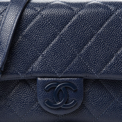 Chanel Caviar Quilted Incognito Mini Square Flap Dark Blue 10 of 10