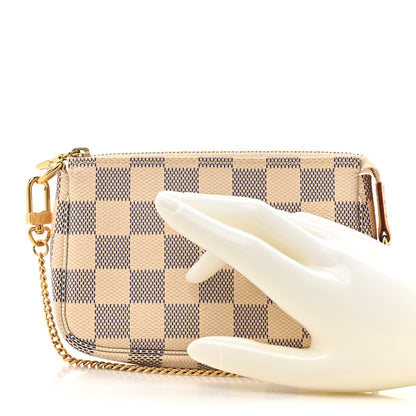 Louis Vuitton Damier Azur Mini Pochette Accessories 2 of 14