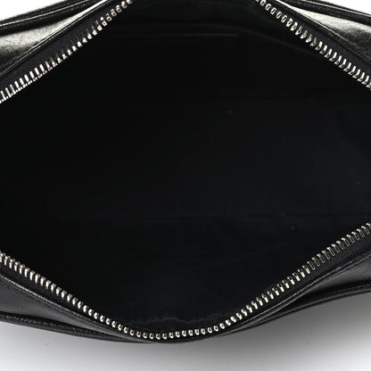 Saint Laurent Lambskin Monogram Embossed Small Lou Camera Bag Black 5 of 8