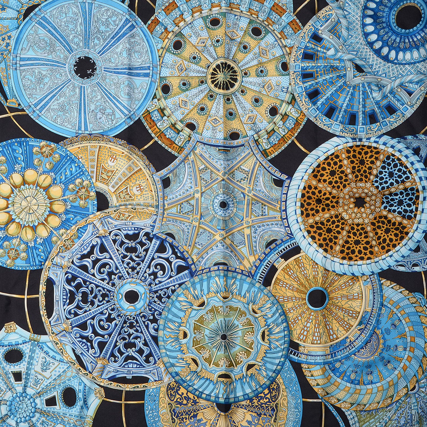 Hermes Silk Les Domes Celestes Scarf 90 85797 – FASHIONPHILE