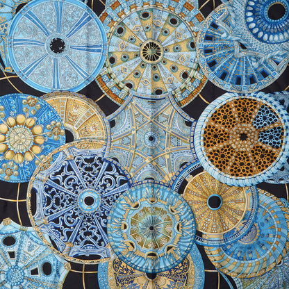 Hermes Silk Les Domes Celestes Scarf 90 1 of 7