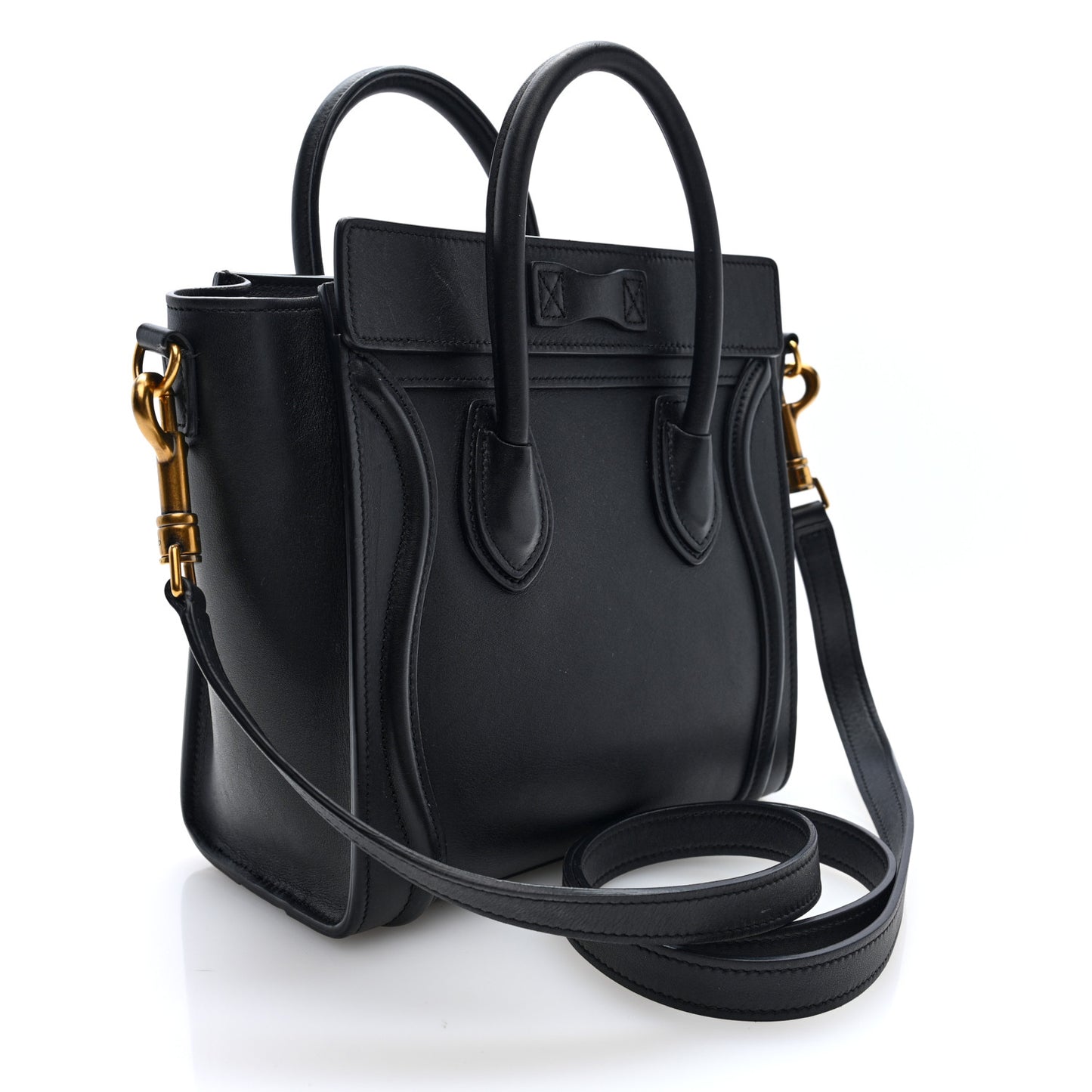 Smooth Calfskin Nano Luggage Black