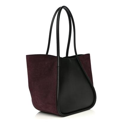 Proenza Schouler Calfskin Ruched Tote Black Chocolate Plum 3 of 10