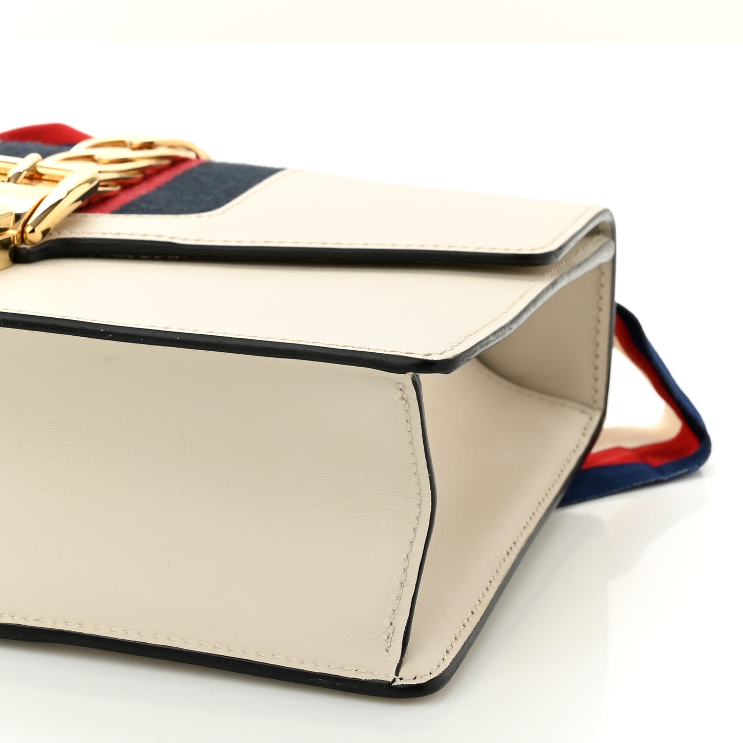 Calfskin Small Sylvie Shoulder Bag Off White