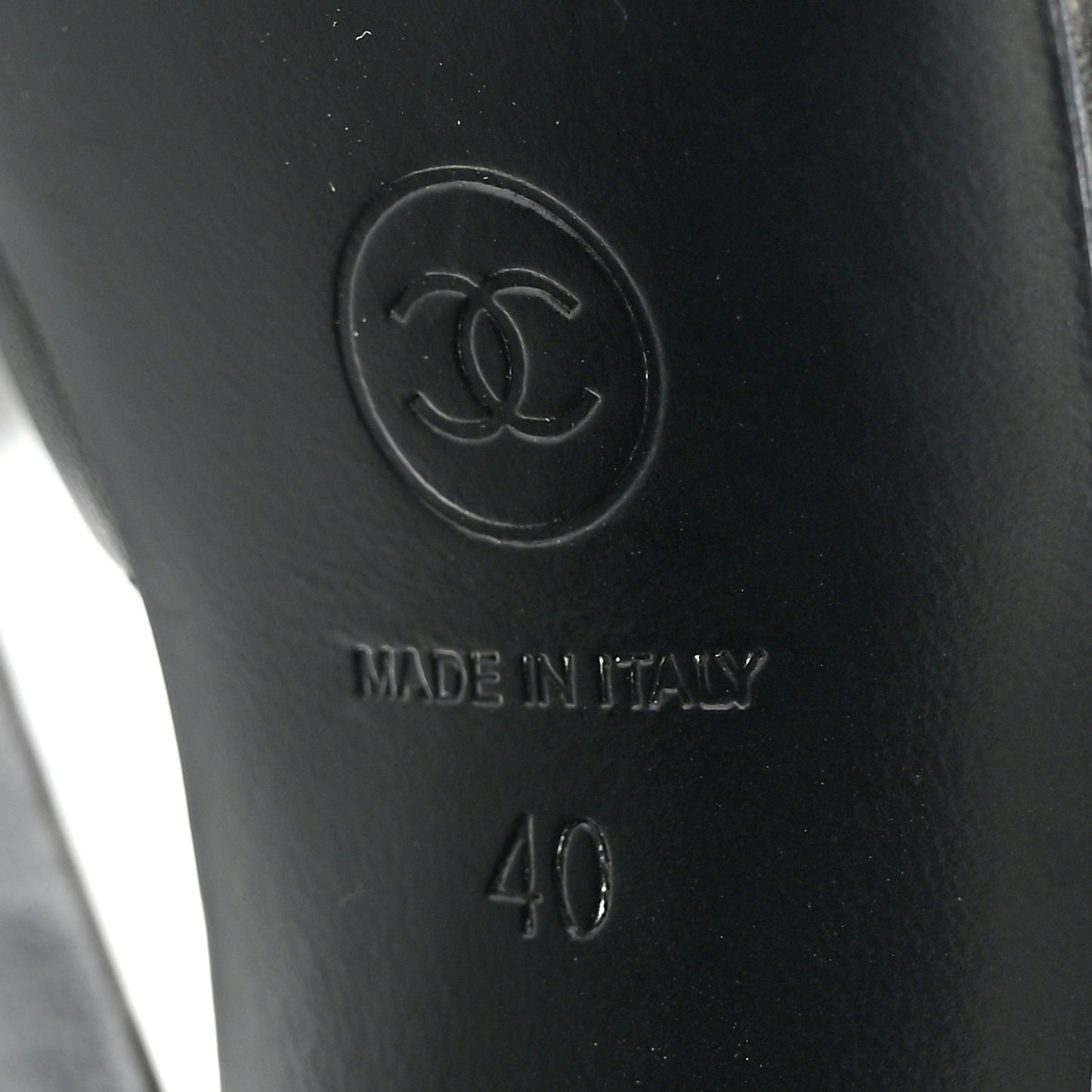 Lambskin Platform Sandals 40 Black