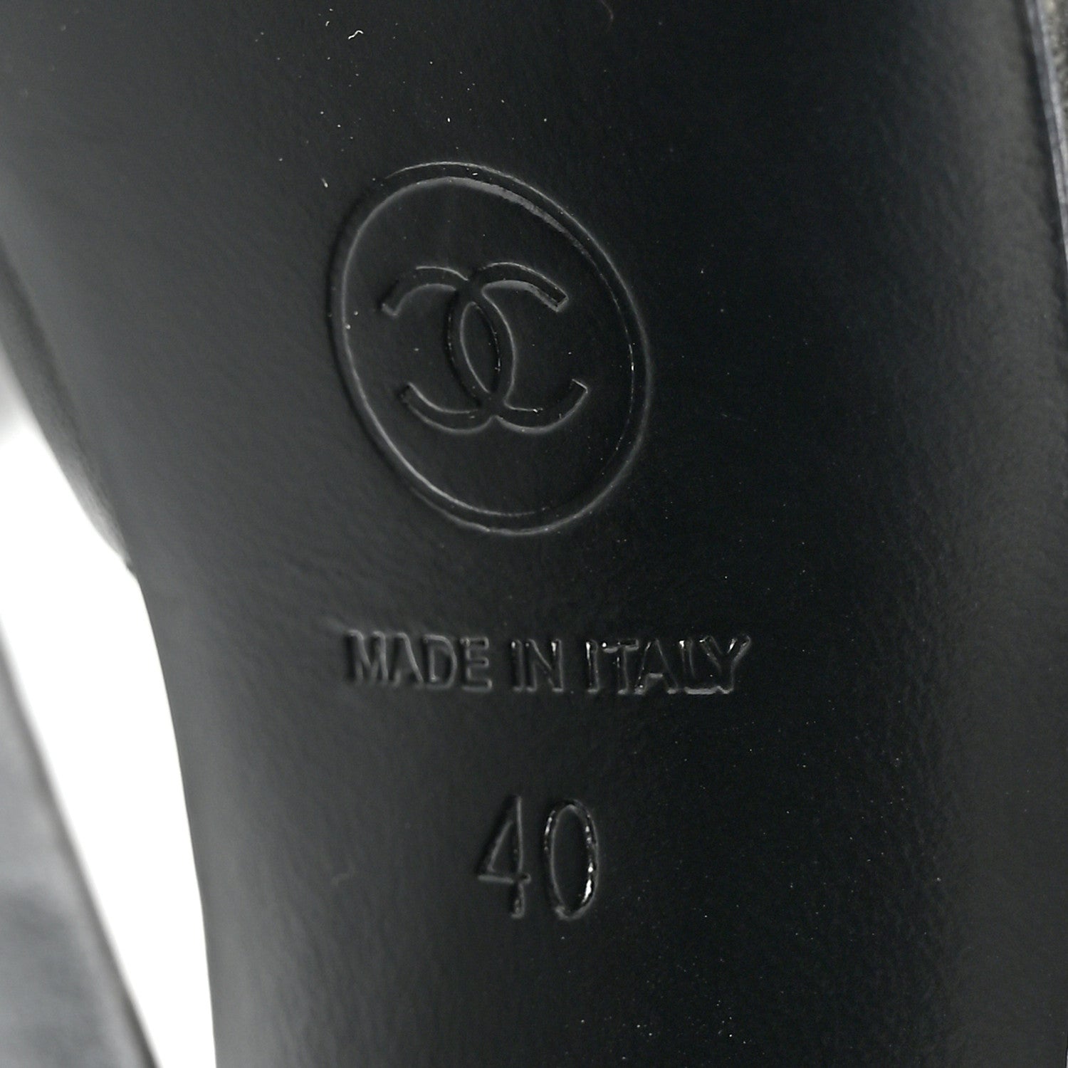 Chanel Lambskin Platform Sandals 40 Black 8 of 13