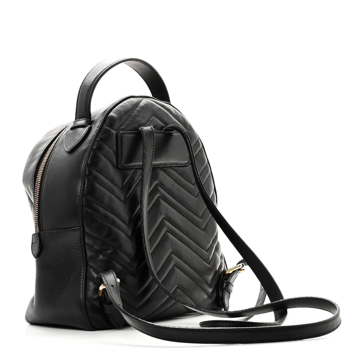 Calfskin Matelasse GG Marmont Dome Backpack Black