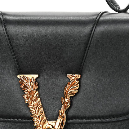Versace Vitello Barocco Virtus Small Top Handle Shoulder Bag Black 12 of 18
