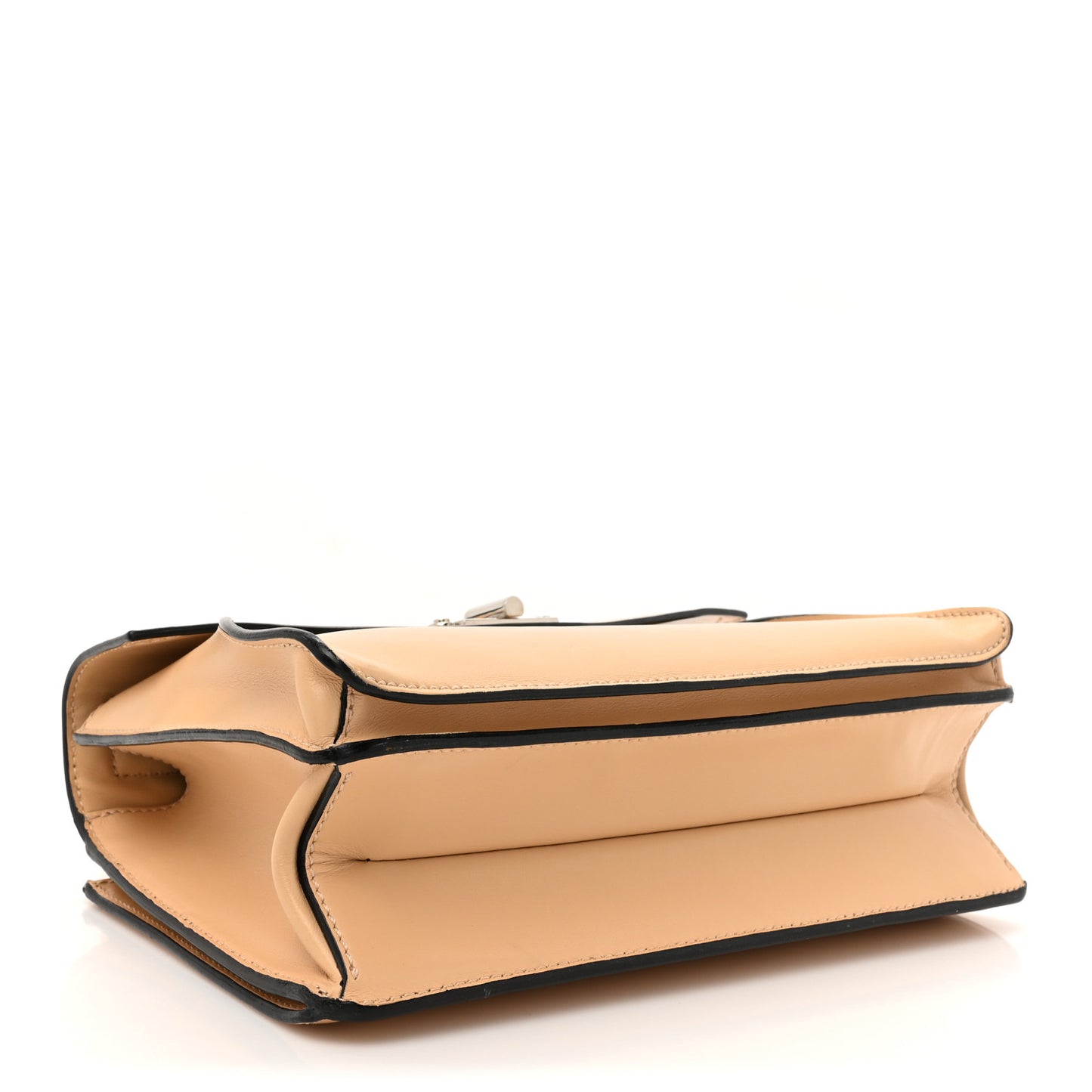 Calfskin Hava Top Handle Bag Warm Sand