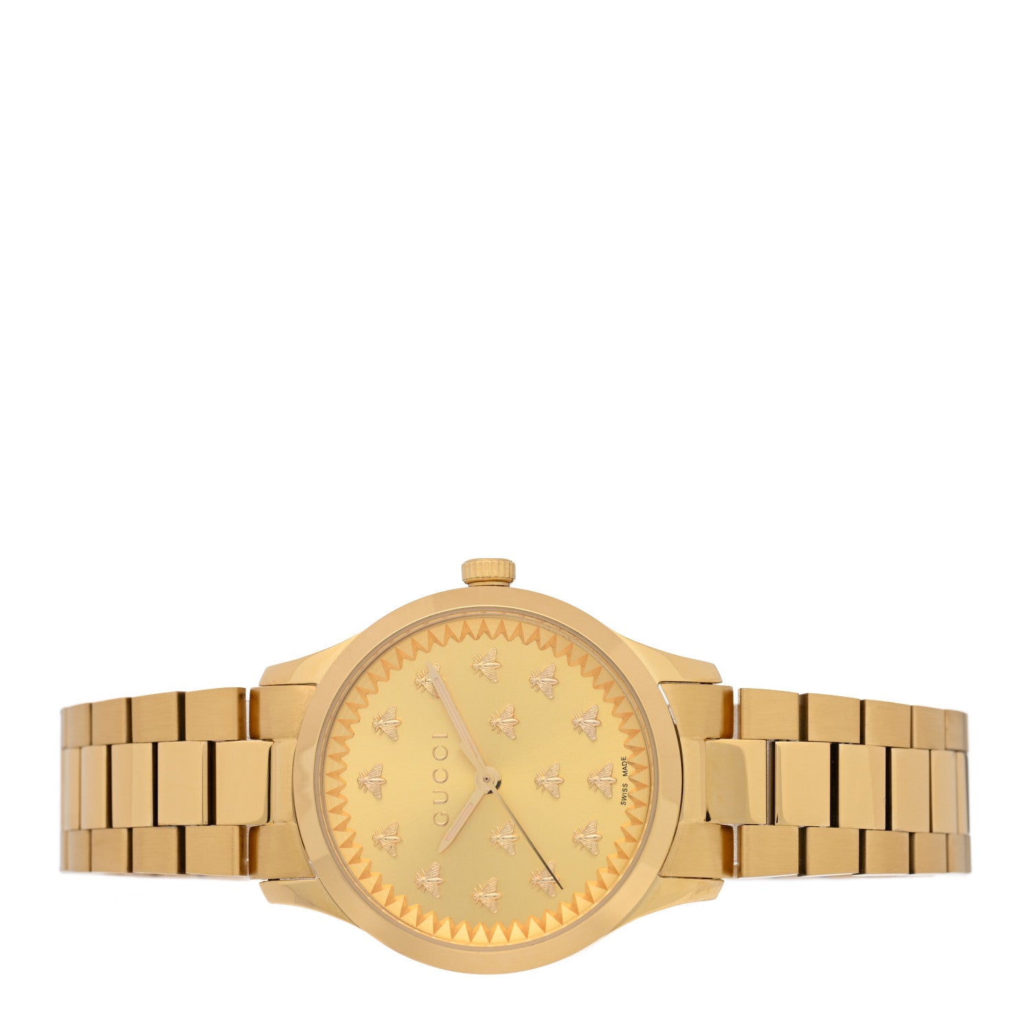 Gucci Stainless Steel 32mm G-Timeless Bee Quartz Watch Gold 2 of 5
