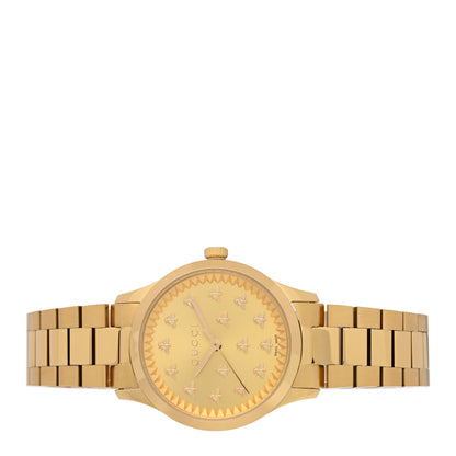 Gucci Stainless Steel 32mm G-Timeless Bee Quartz Watch Gold 2 of 5