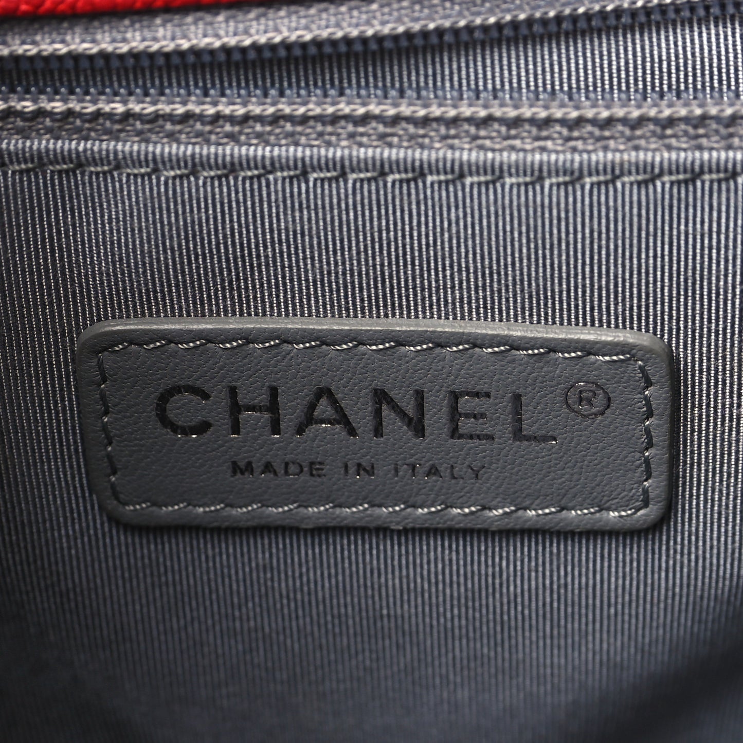 Caviar Quilted Large French Riviera Flap Red