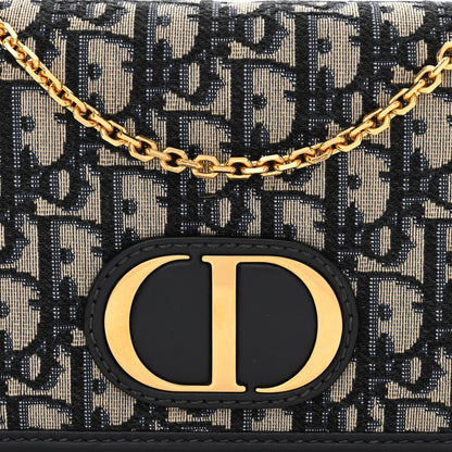 Christian Dior Oblique 30 Montaigne 2-In-1 Pouch Blue 8 of 12