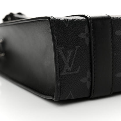 Louis Vuitton Monogram Eclipse Sac Plat Cross 8 of 11