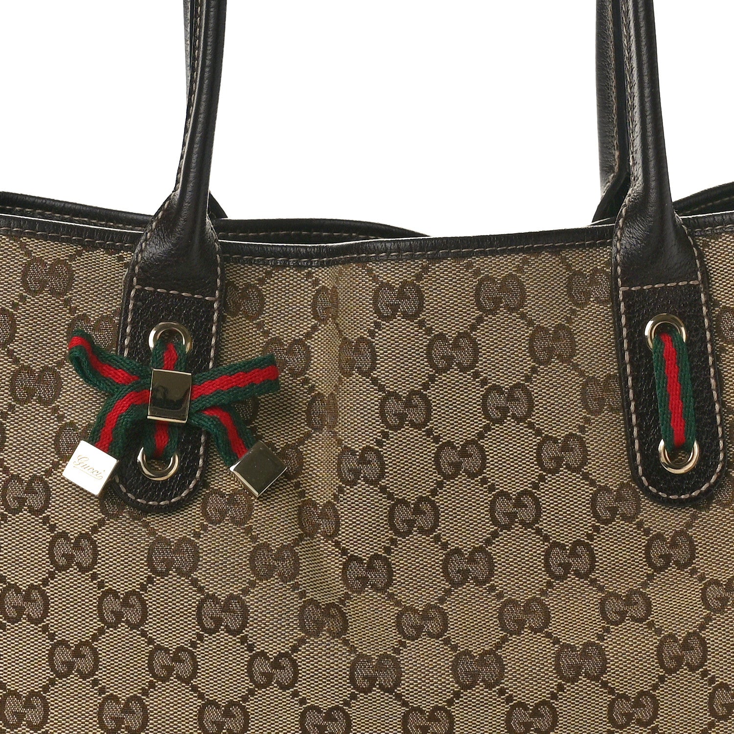 Gucci Monogram Medium Princy Tote Dark Brown 8 of 10
