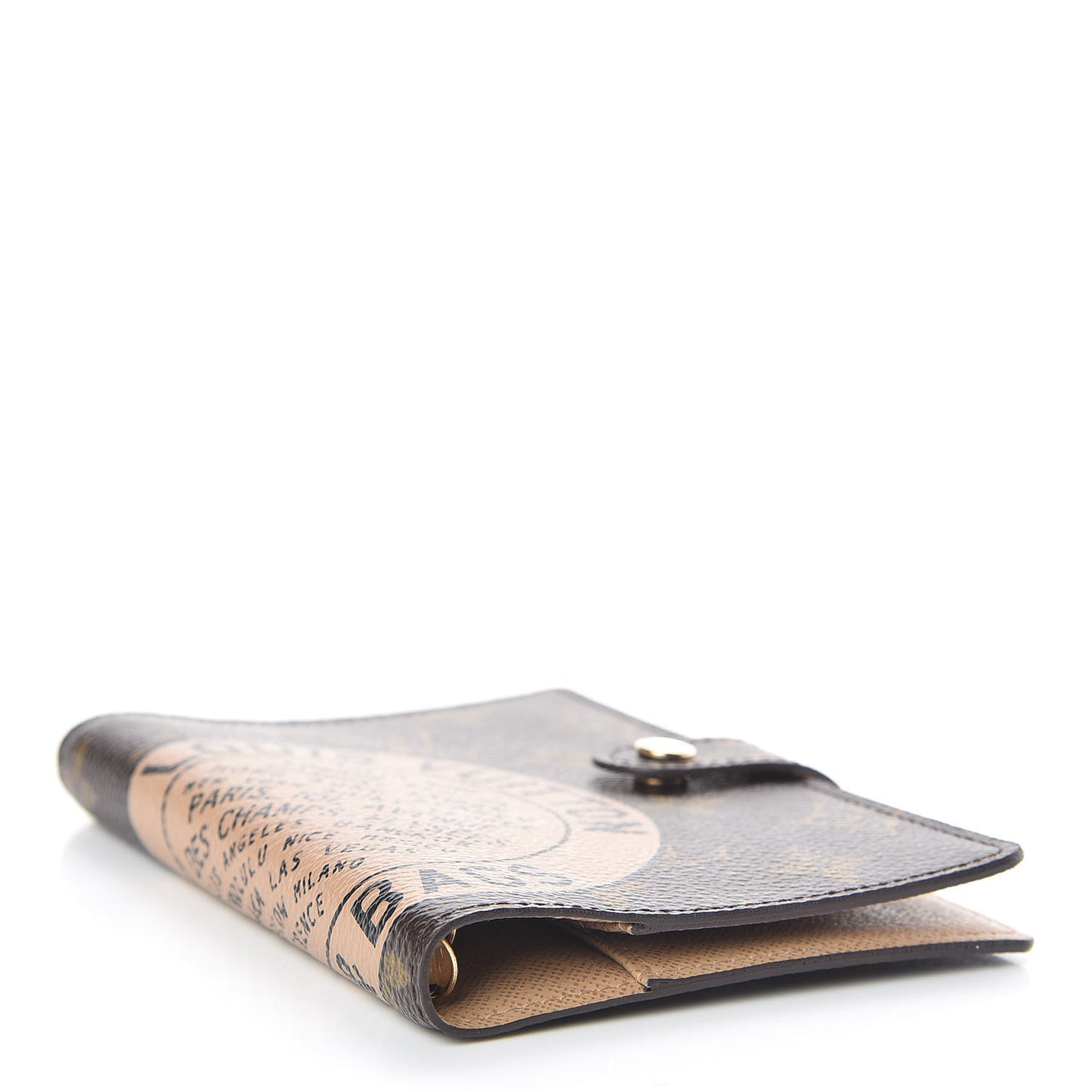 Monogram Complice Trunks and Bags Small Ring Agenda Cover Beige