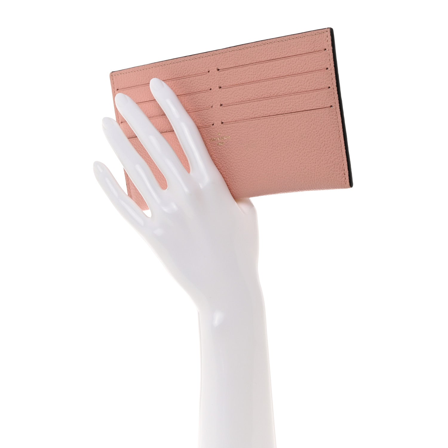 Louis Vuitton Calfskin Felicie Card Holder Insert Rose Poudre 2 of 6