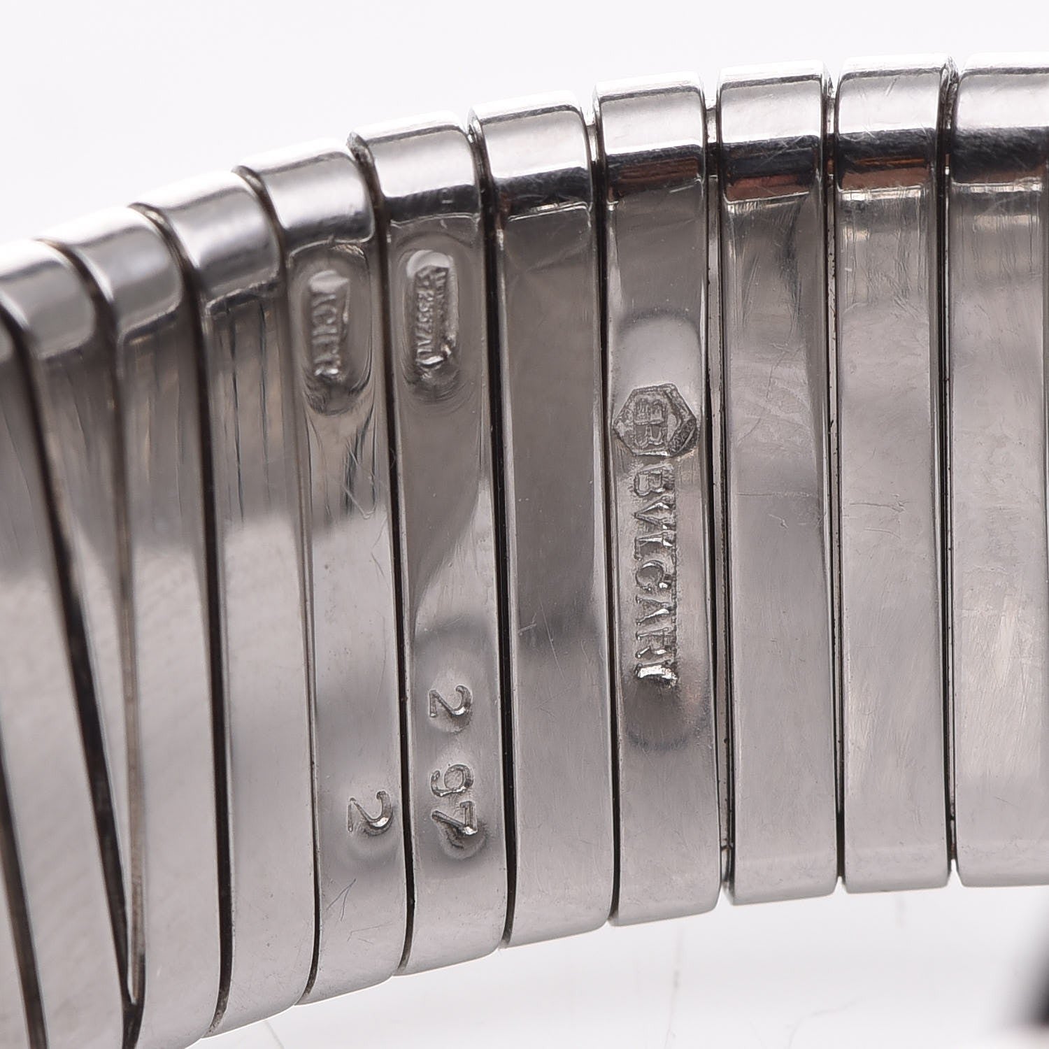 Bulgari Stainless Steel 26mm Tubogas Quartz Watch Black 6 of 7