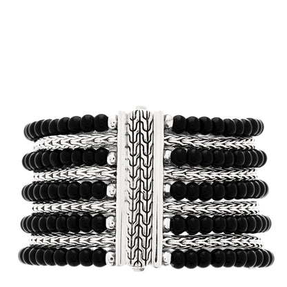 John Hardy Sterling Silver Black Onyx Multi Strand Bracelet 2 of 3