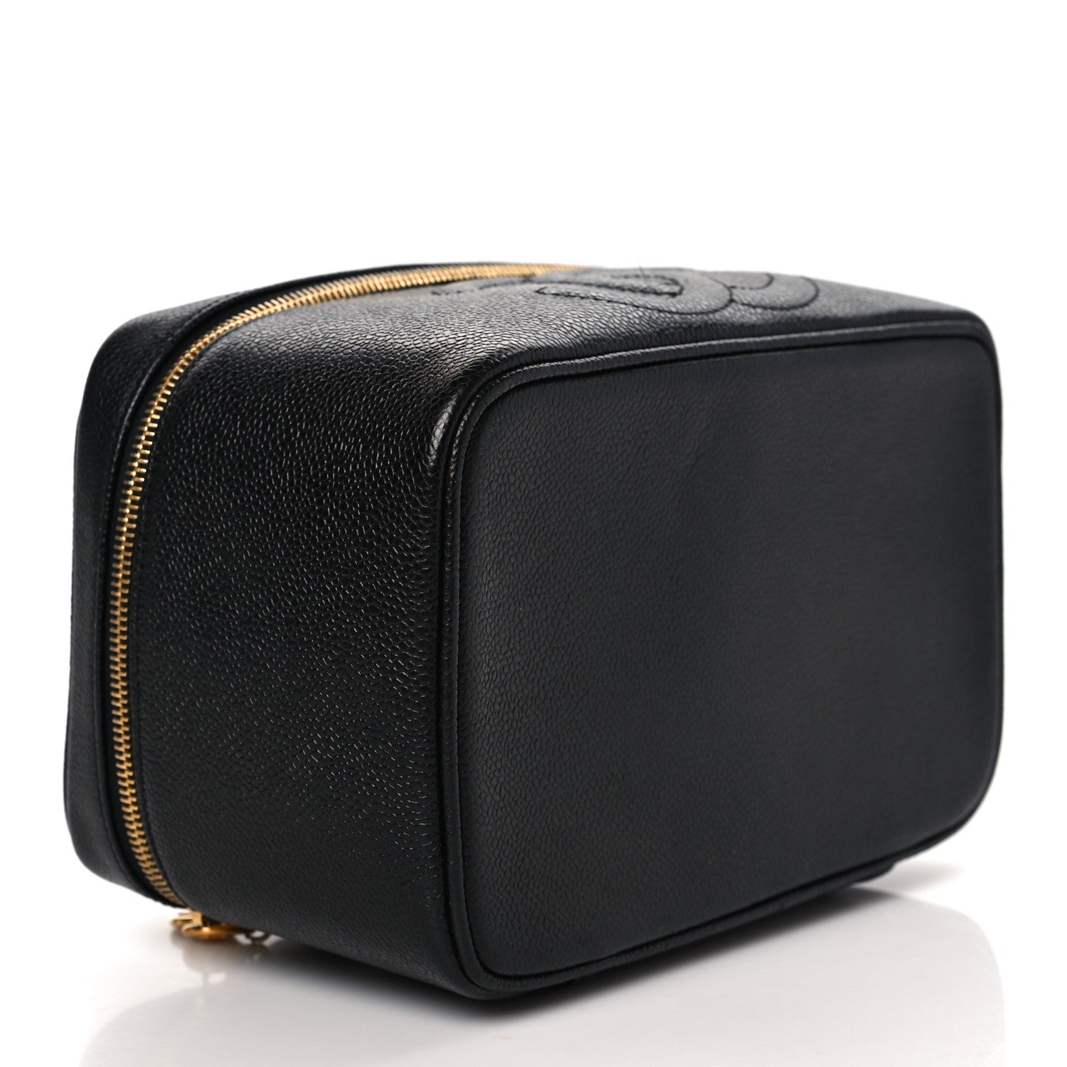 Chanel Caviar CC Vanity Cosmetic Case Black 3 of 9