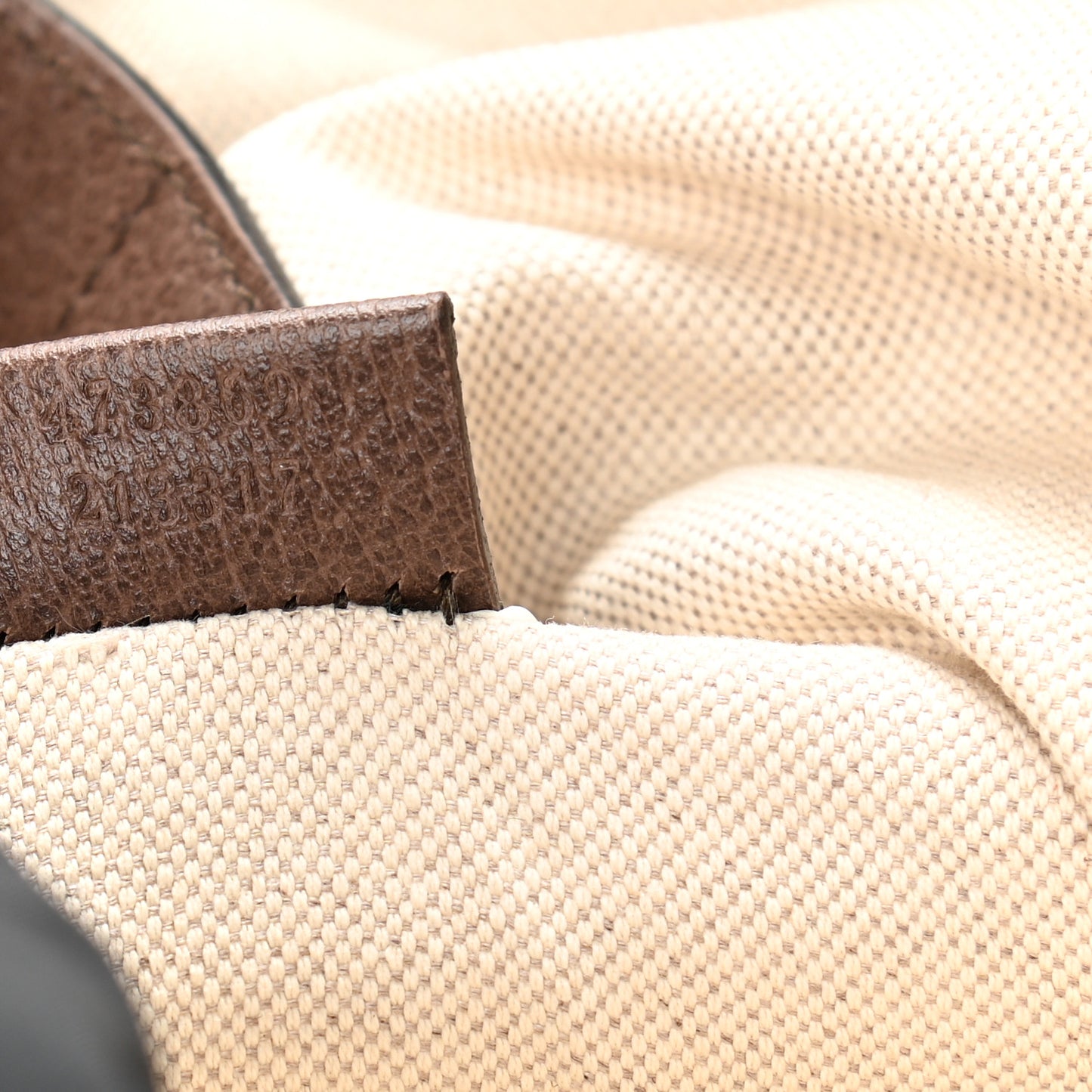 Soft GG Supreme Monogram Courrier Web Double Buckle Backpack Beige New Acero