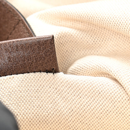 Gucci Soft GG Supreme Monogram Courrier Web Double Buckle Backpack Beige New Acero 6 of 11