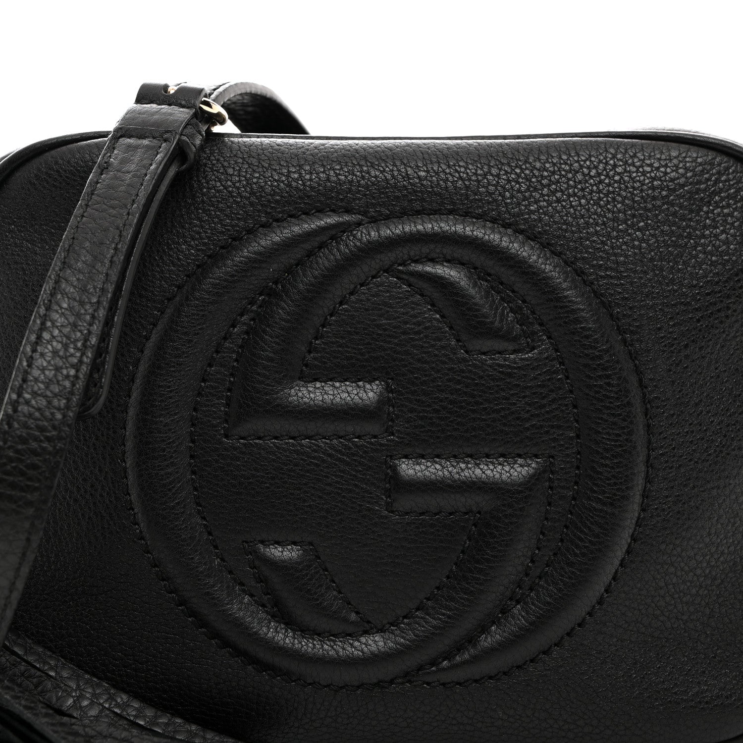 Gucci Pebbled Calfskin Small Soho Disco Bag Black 9 of 11
