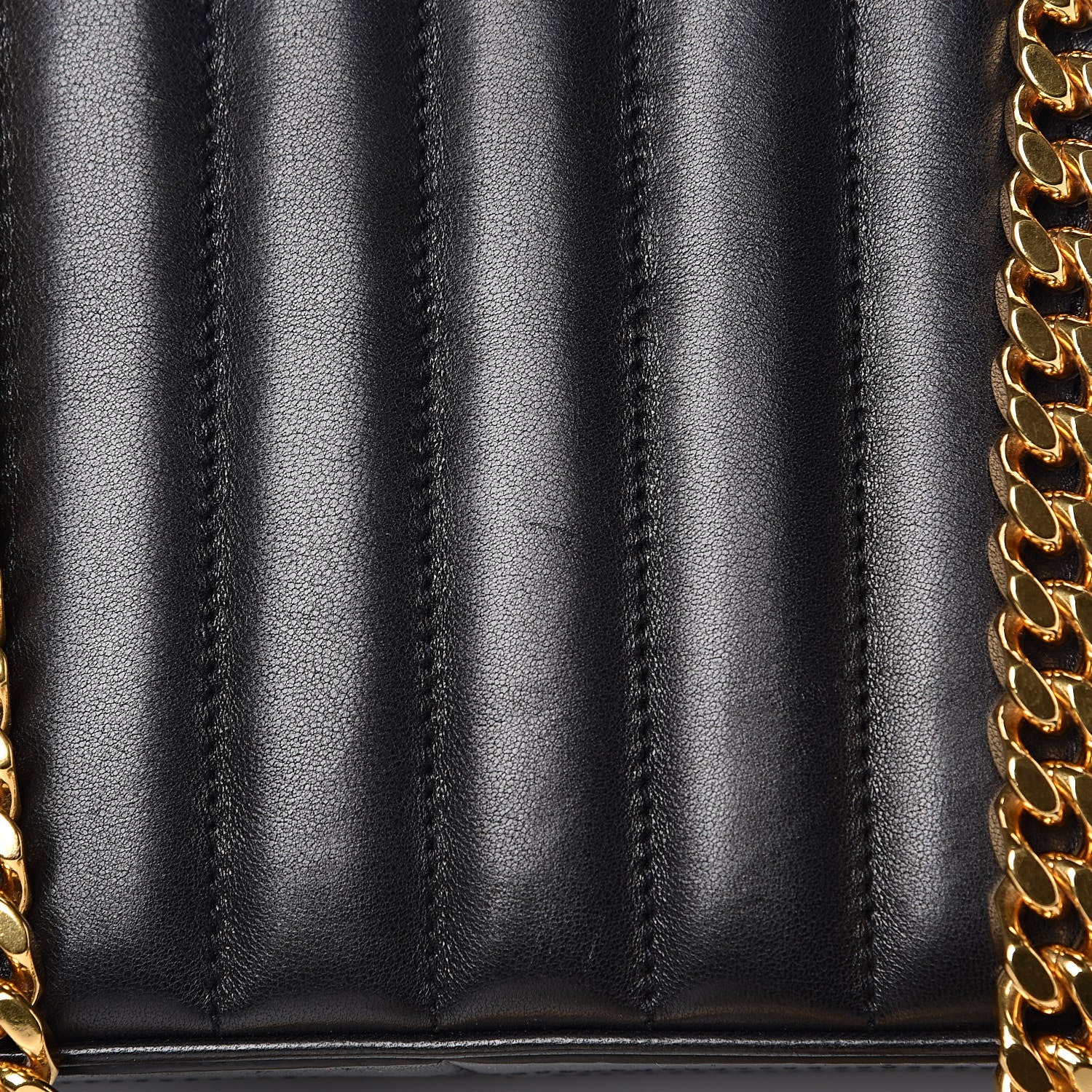 Saint Laurent Lambskin Matelasse Monogram Medium Vicky Chain Bag Black 10 of 15