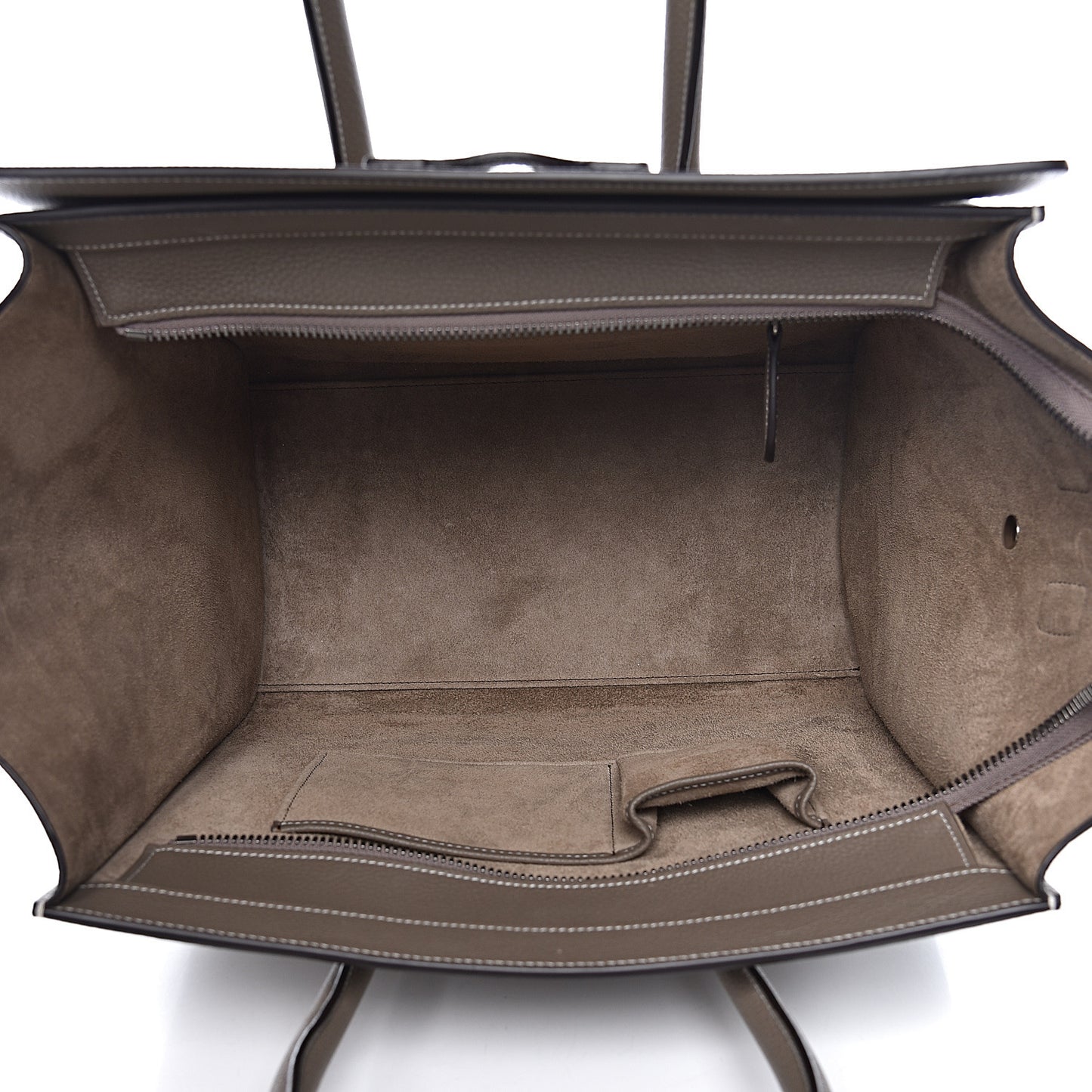 Drummed Calfskin Mini Luggage Souris