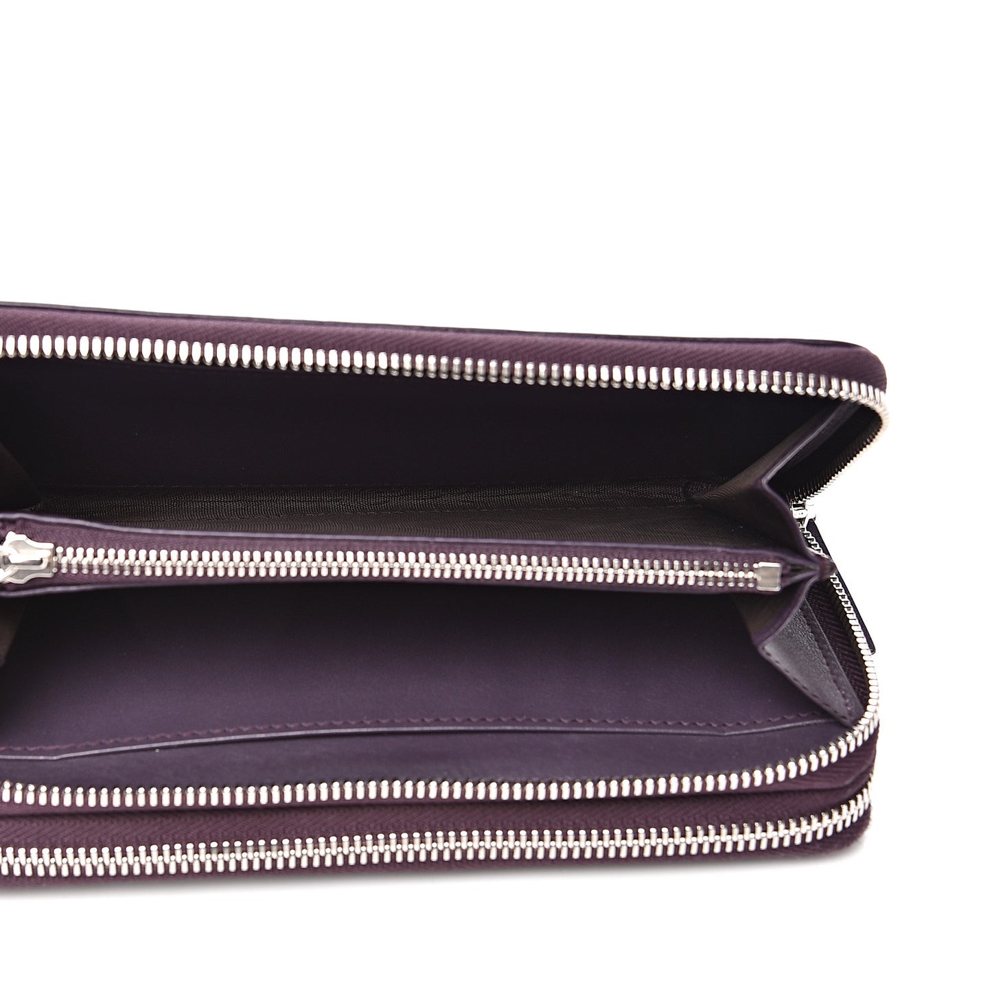 Microguccissima Zip Around Wallet Purple
