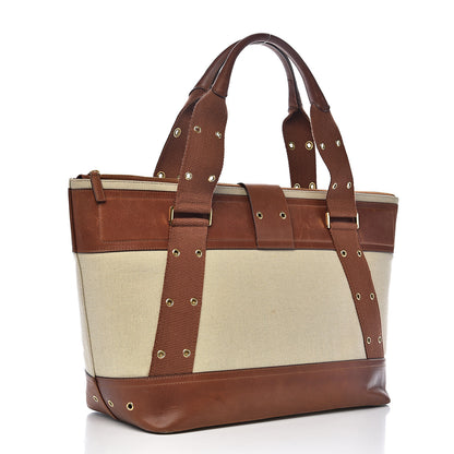 Christian Dior Canvas Calfskin Street Chic Tote Brown 2 of 20