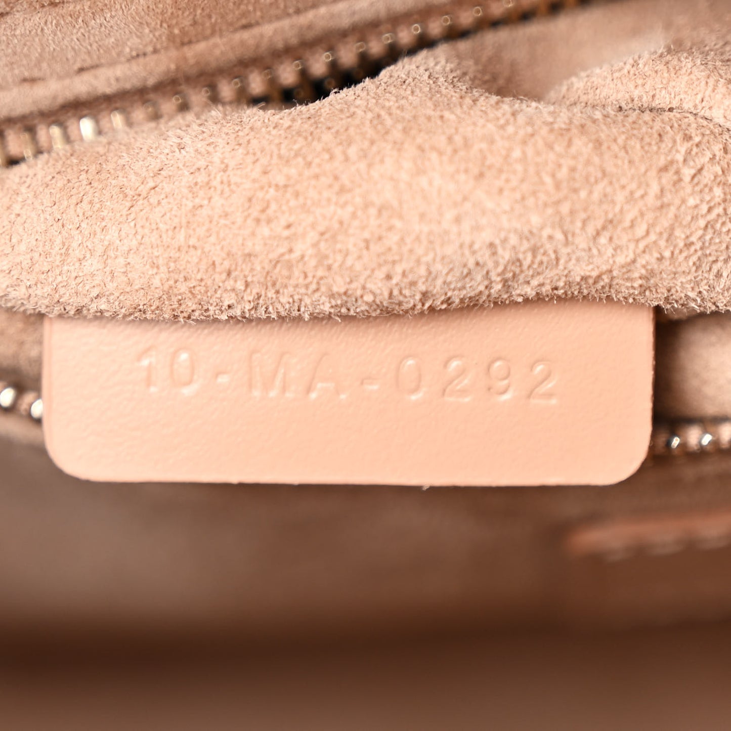 Calfskin Cannage Diamond Small My ABCDior Lady Dior Rose Des Vents