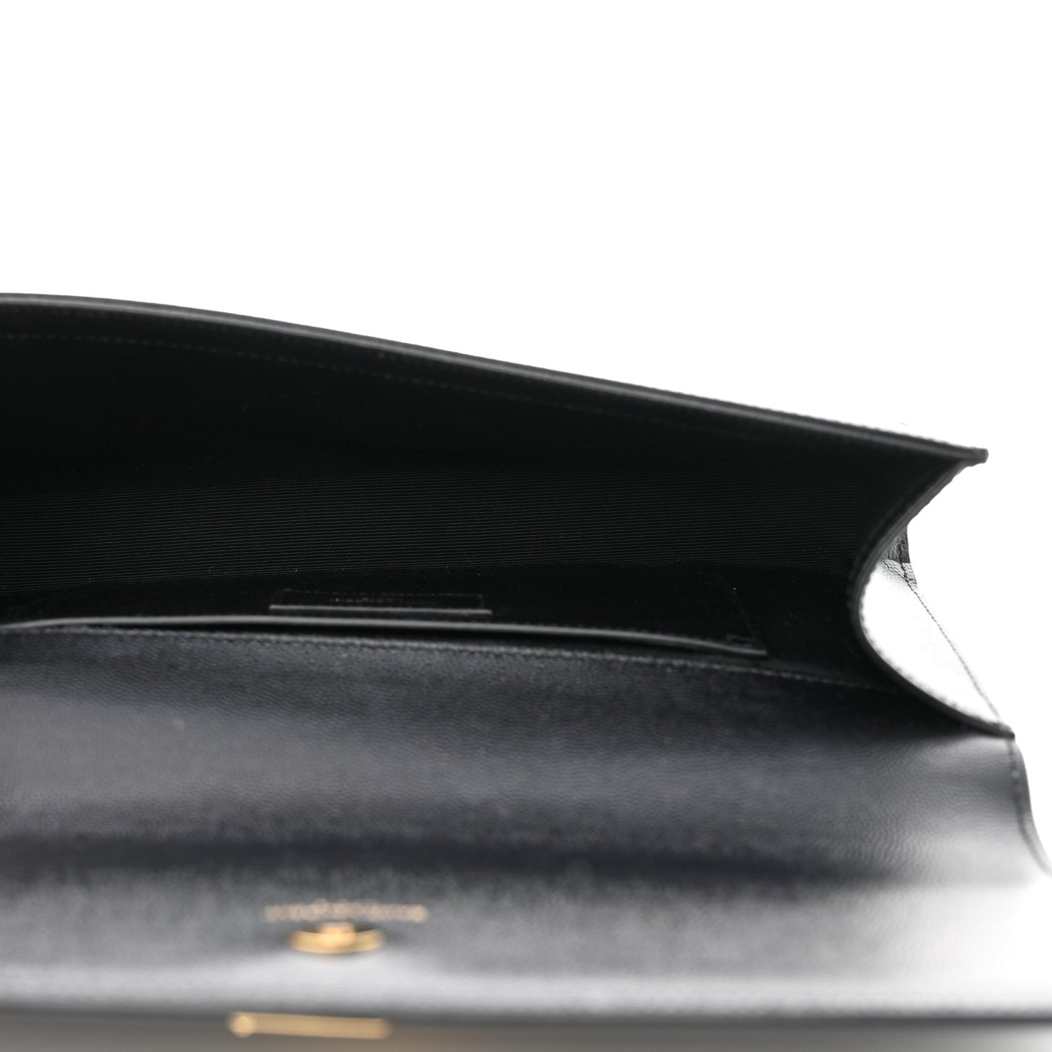 Saint Laurent Grain De Poudre Monogram Cassandre Clutch Black 5 of 10