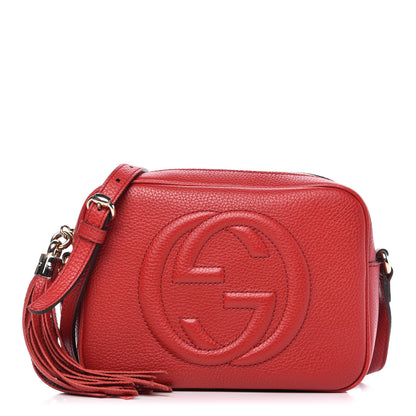 Gucci Pebbled Calfskin Small Soho Disco Bag Tabasco Red 1 of 10