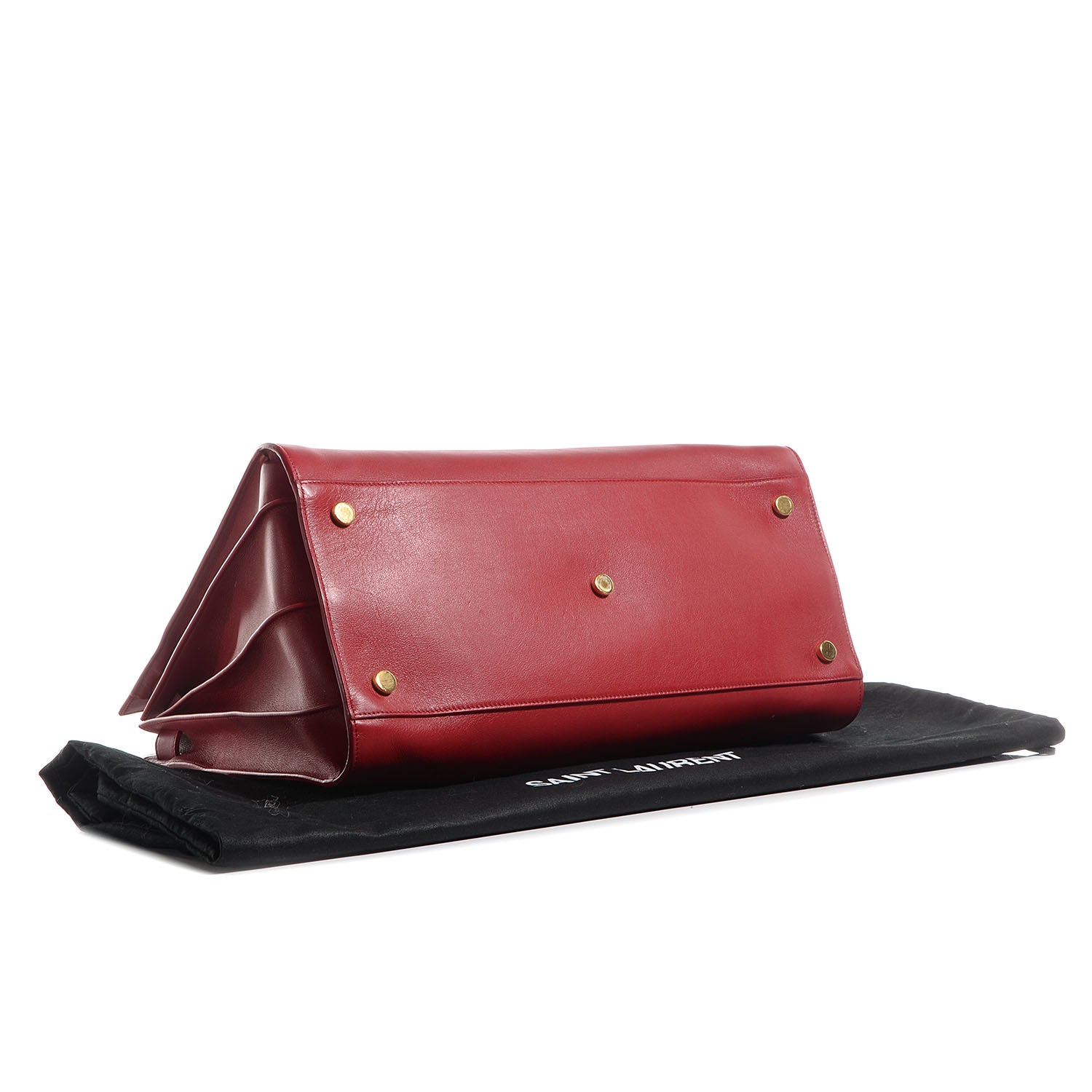 Saint Laurent Smooth Calfskin Large Sac De Jour Rouge 4 of 8