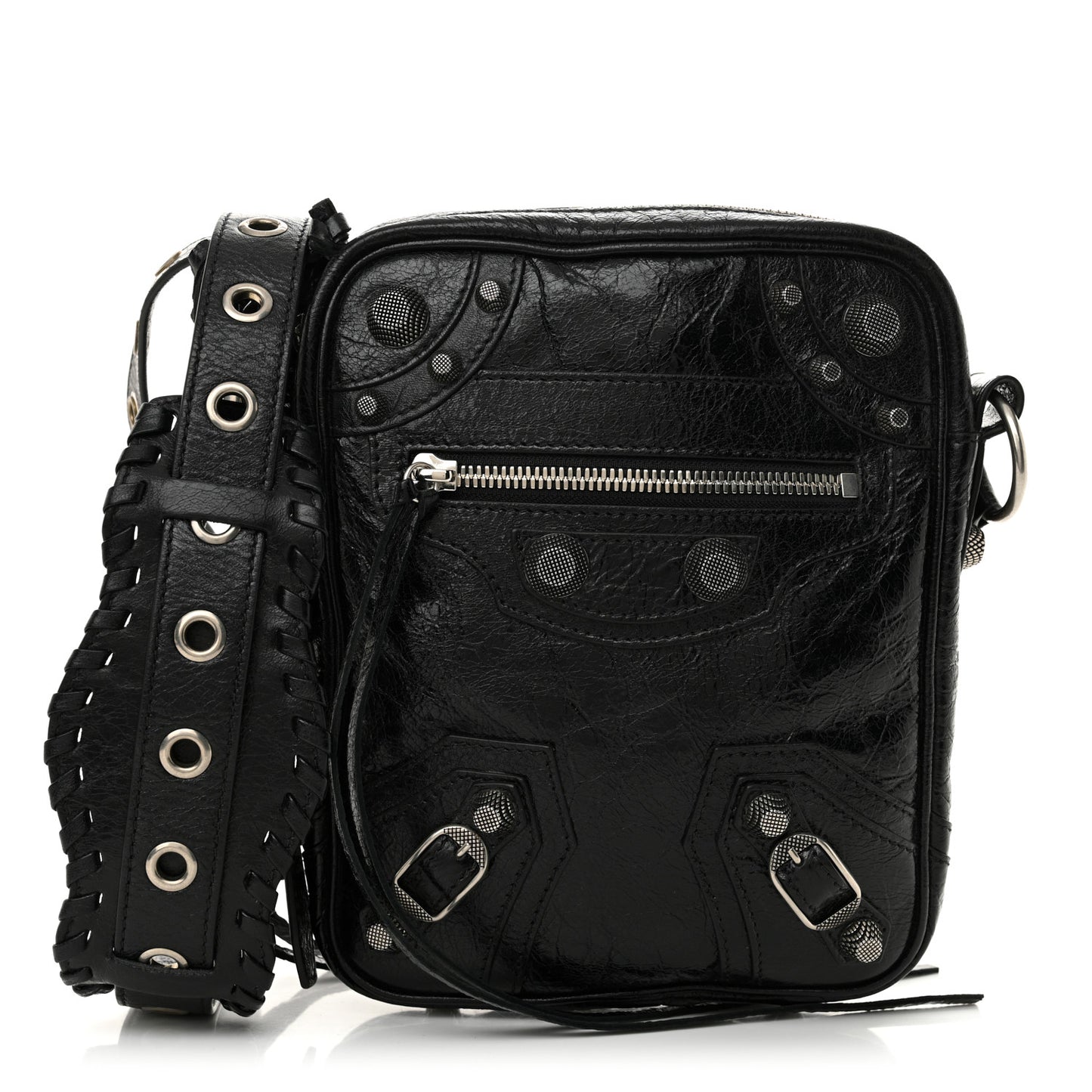Agneau Arena Le Cagole Crossbody Bag Black