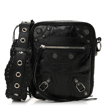 Balenciaga Agneau Arena Le Cagole Crossbody Bag Black 1 of 10