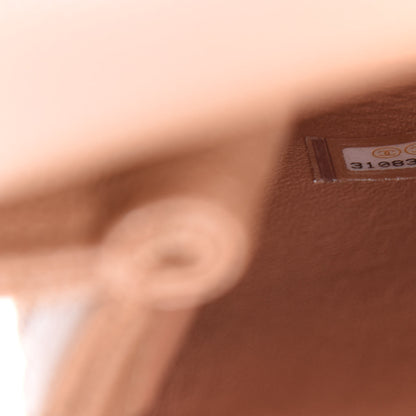 Chanel Caviar Quilted Lizard Embossed Mini Coco Handle Flap Brown 9 of 11
